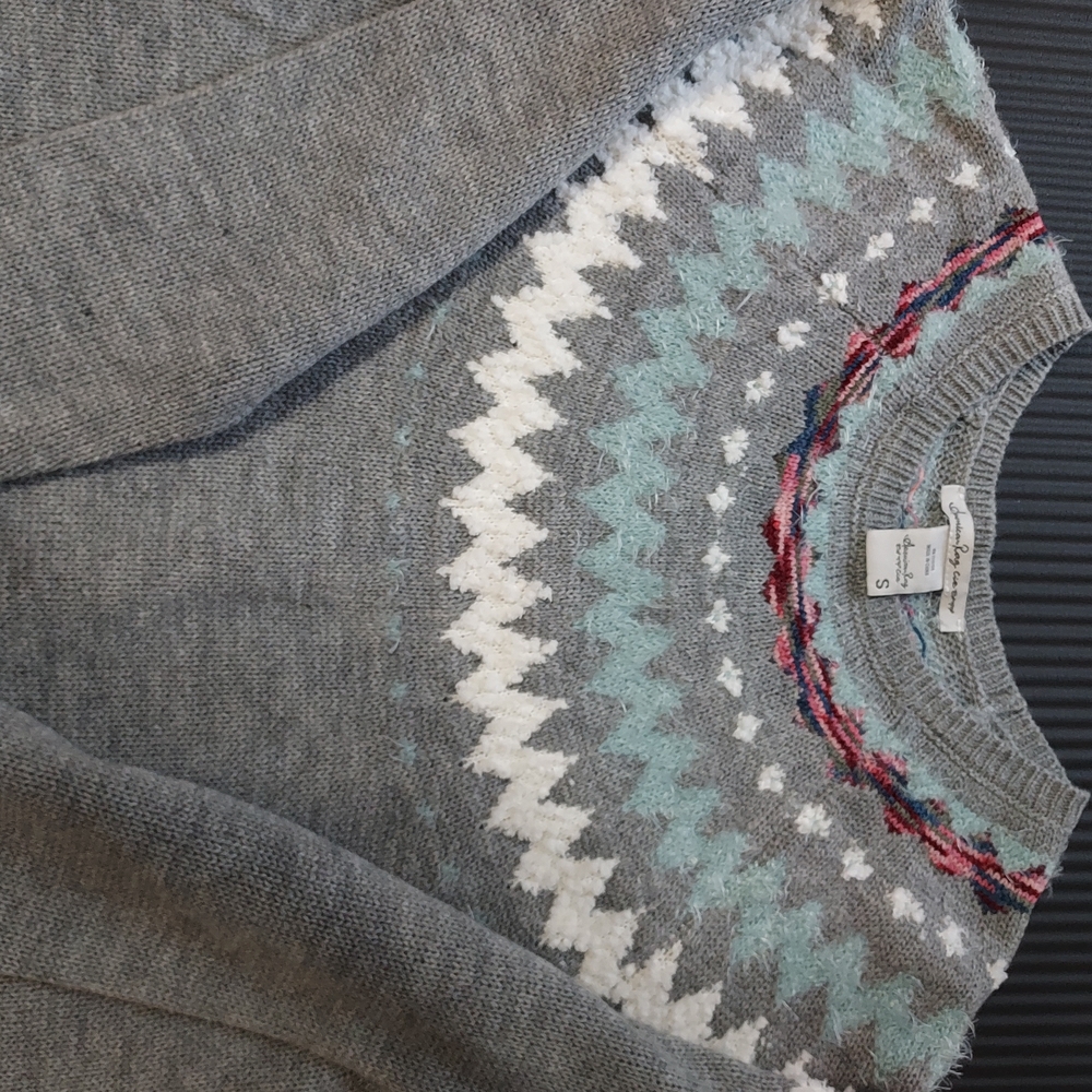 Gray, American Rag Patterned Sweater